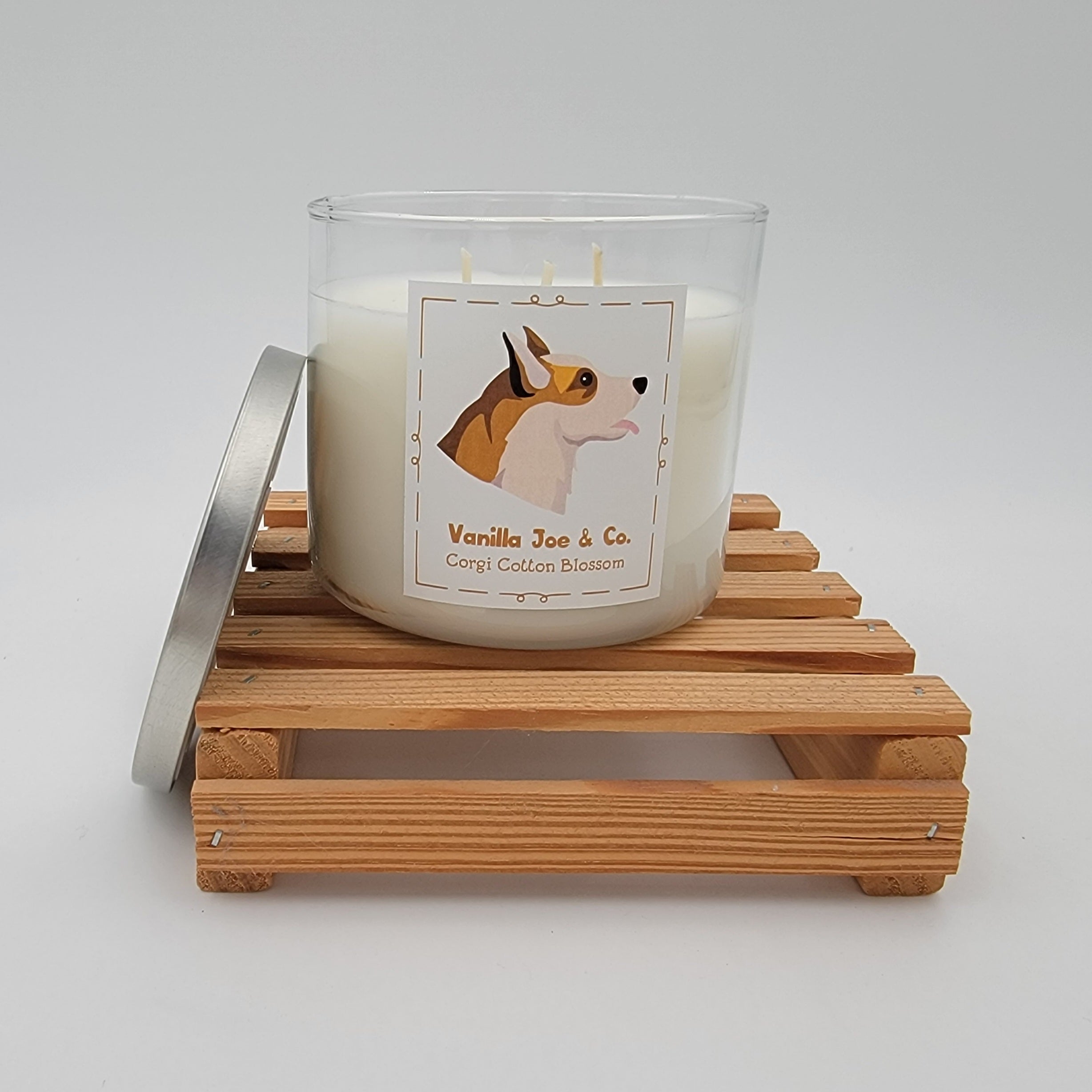 Vanilla Joe &amp; Co. Dog Candle - 18 oz, 3 Wick