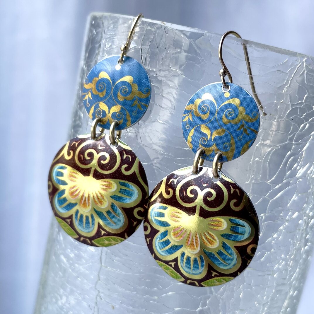 Recycled Tin Earrings