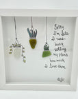 Sea Glass Art - Plant Themed
