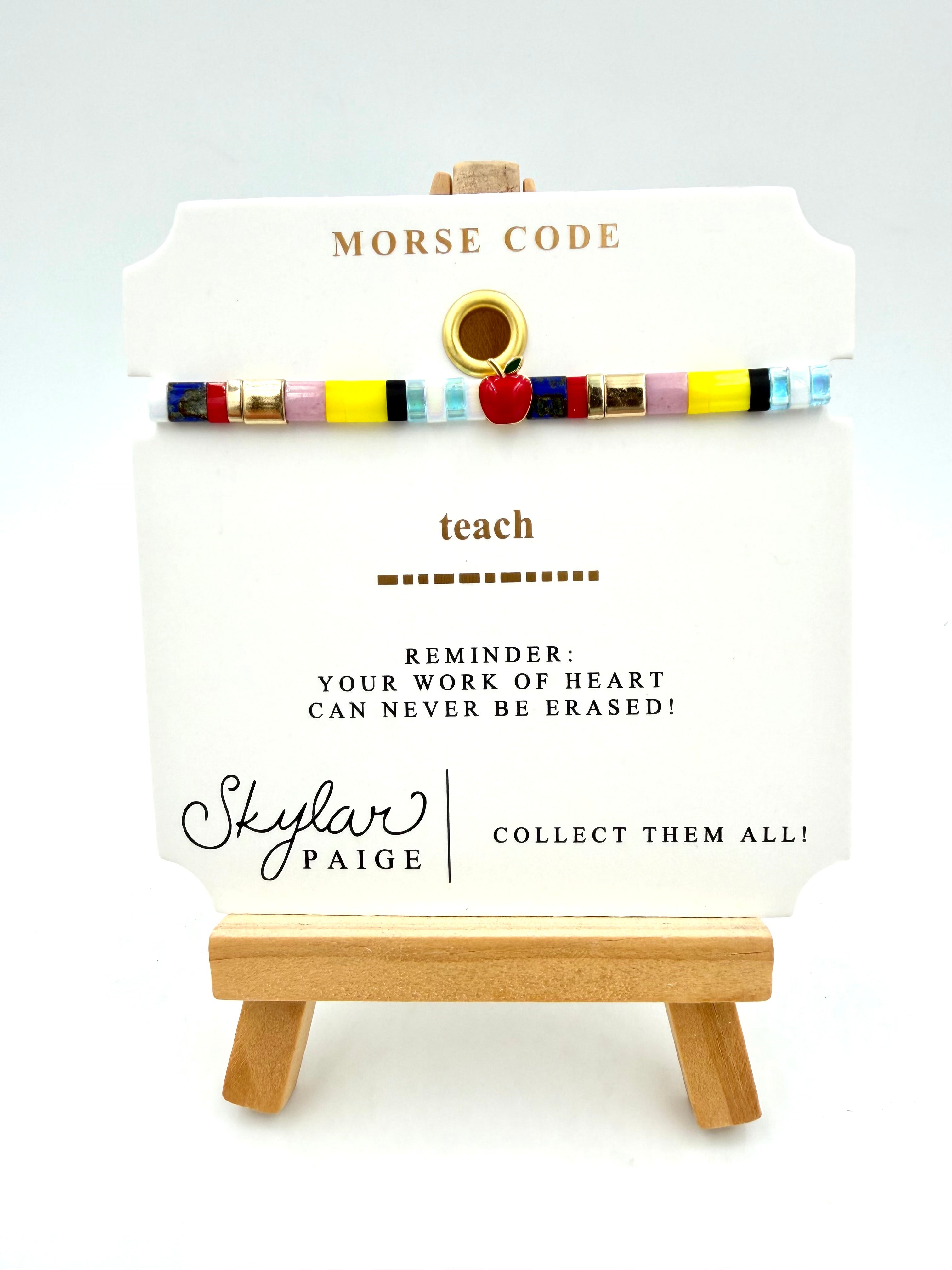 Morse Code "A Charming Season!" Bracelet