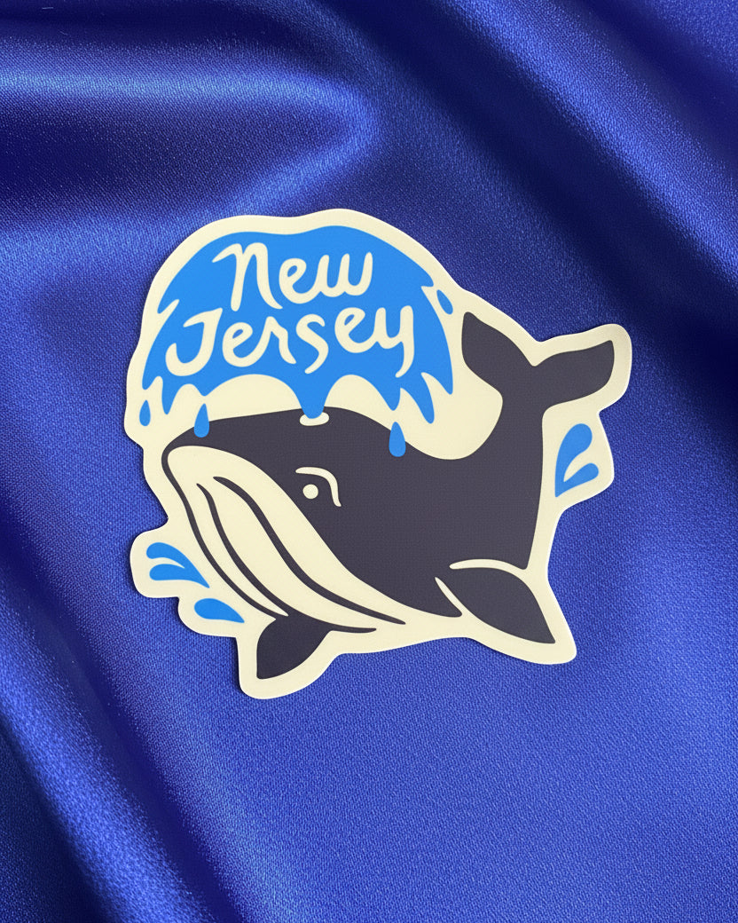 NJ Whale Vinyl Decal/Sticker