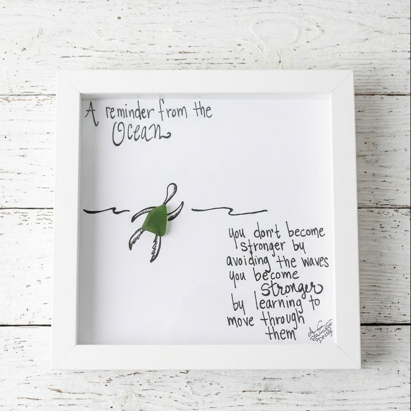 Sea Glass Art - Motivational/ Inspirational