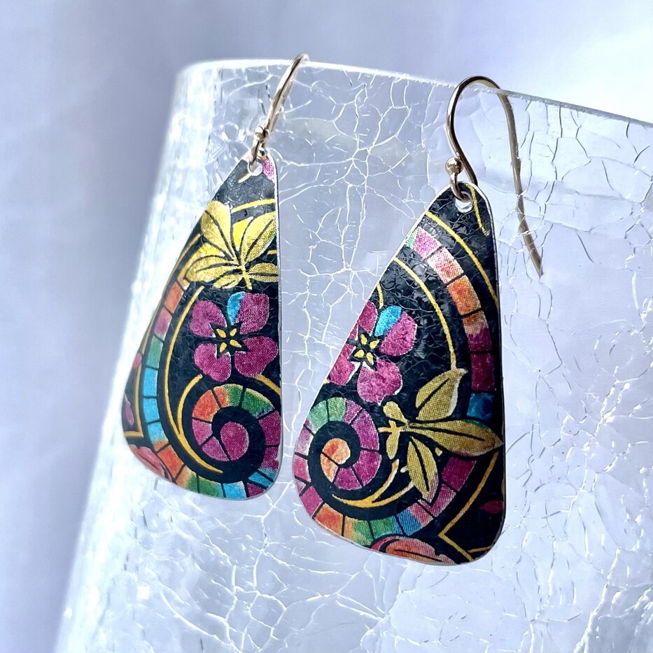 Recycled Tin Earrings