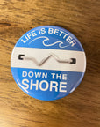 Round NJ-Themed Fridge Magnet
