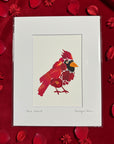 Matted Signed 8" x 10" Pressed Flower Prints