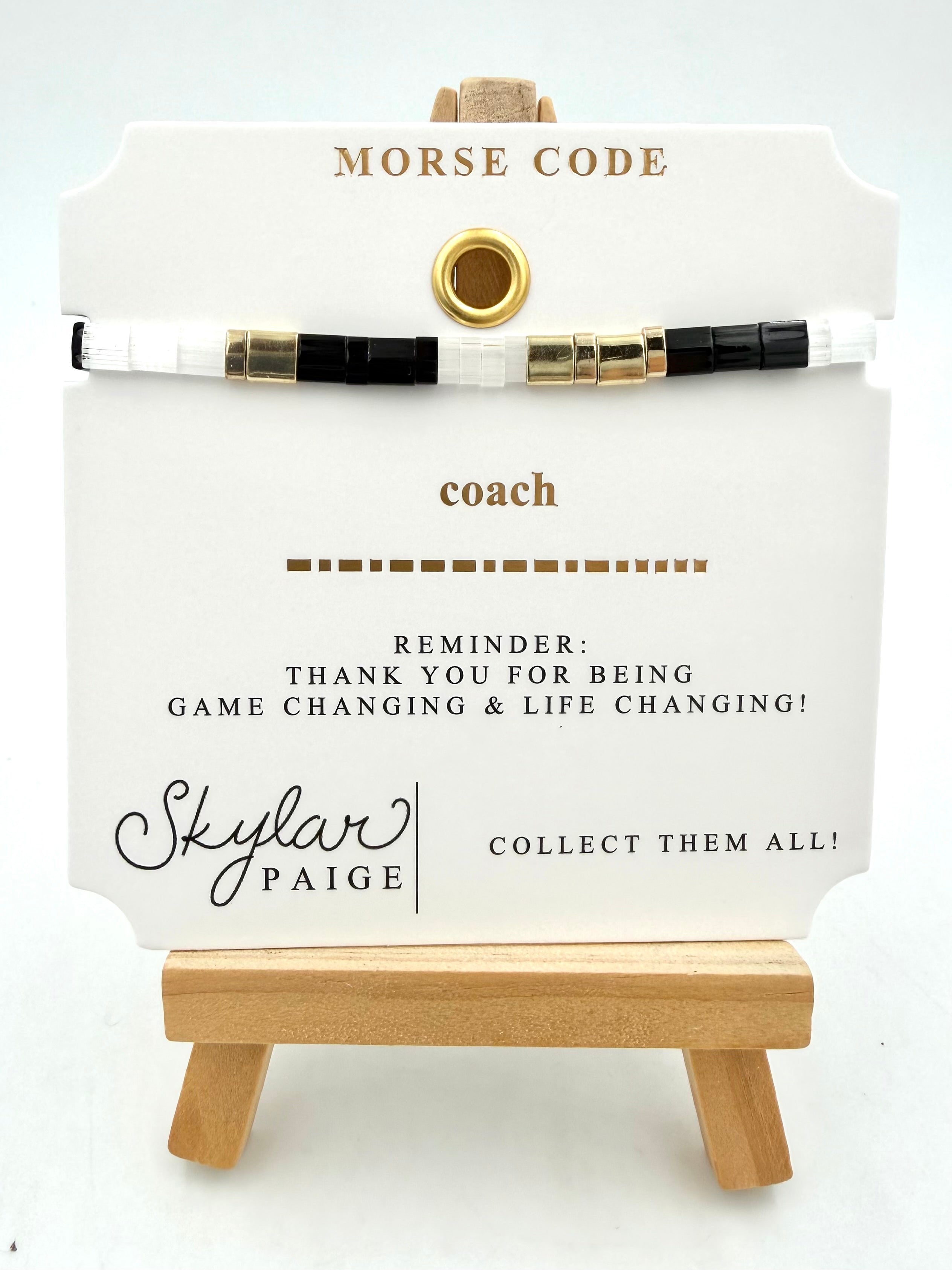 Morse Code Tila Bracelet