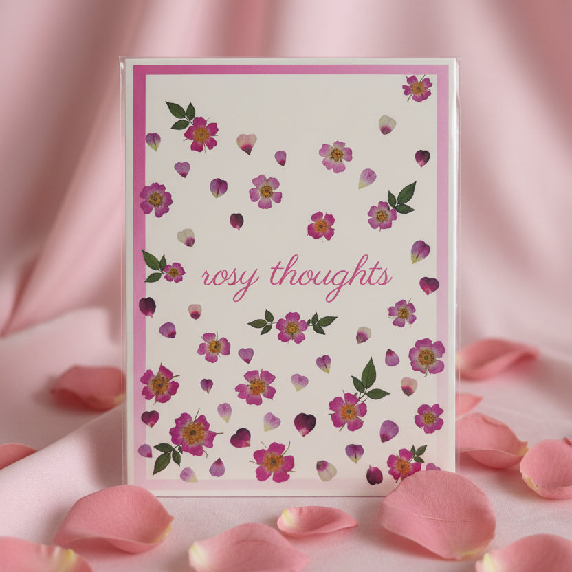 Pressed Flower Collage Greeting Cards