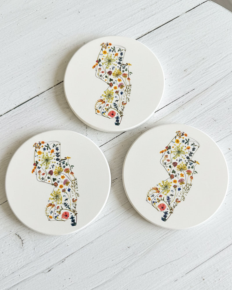 The Garden State Round Coasters