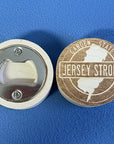 Engraved Disk Bottle Openers - Jersey and Sports Themed