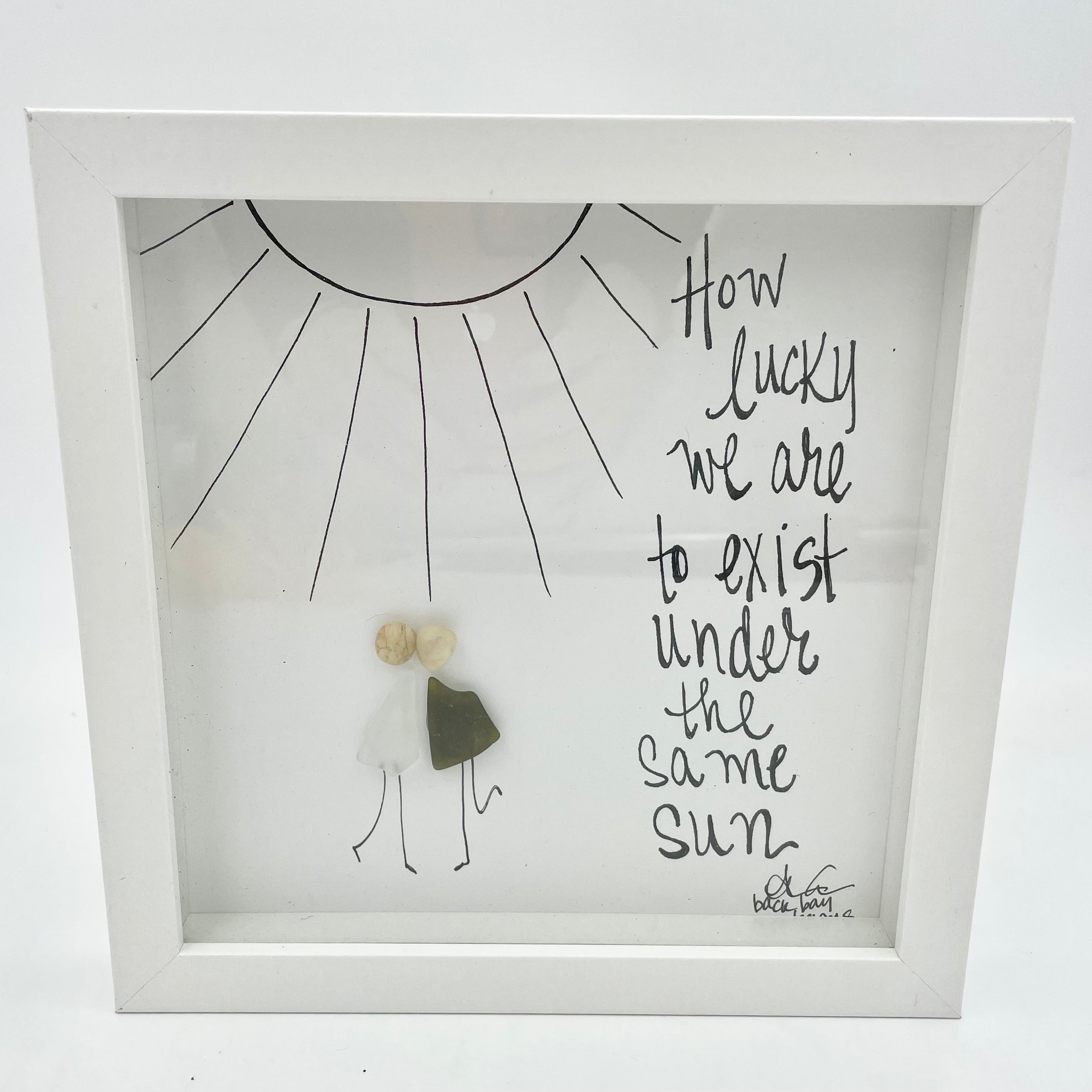 Sea Glass Art - Love Themed
