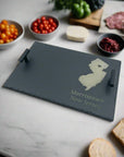 12" Slate NJ Cheese Platter