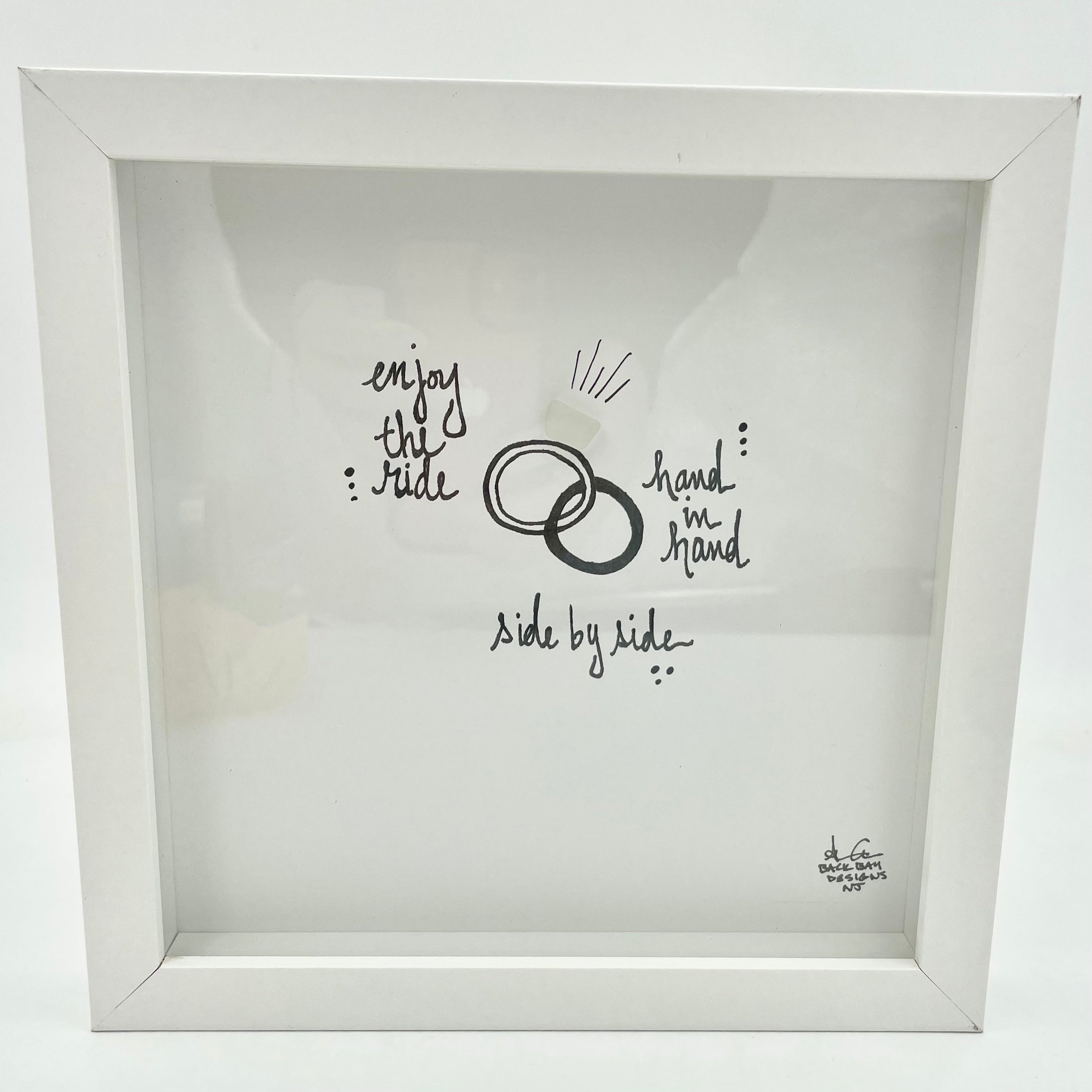 Sea Glass Art - Love Themed