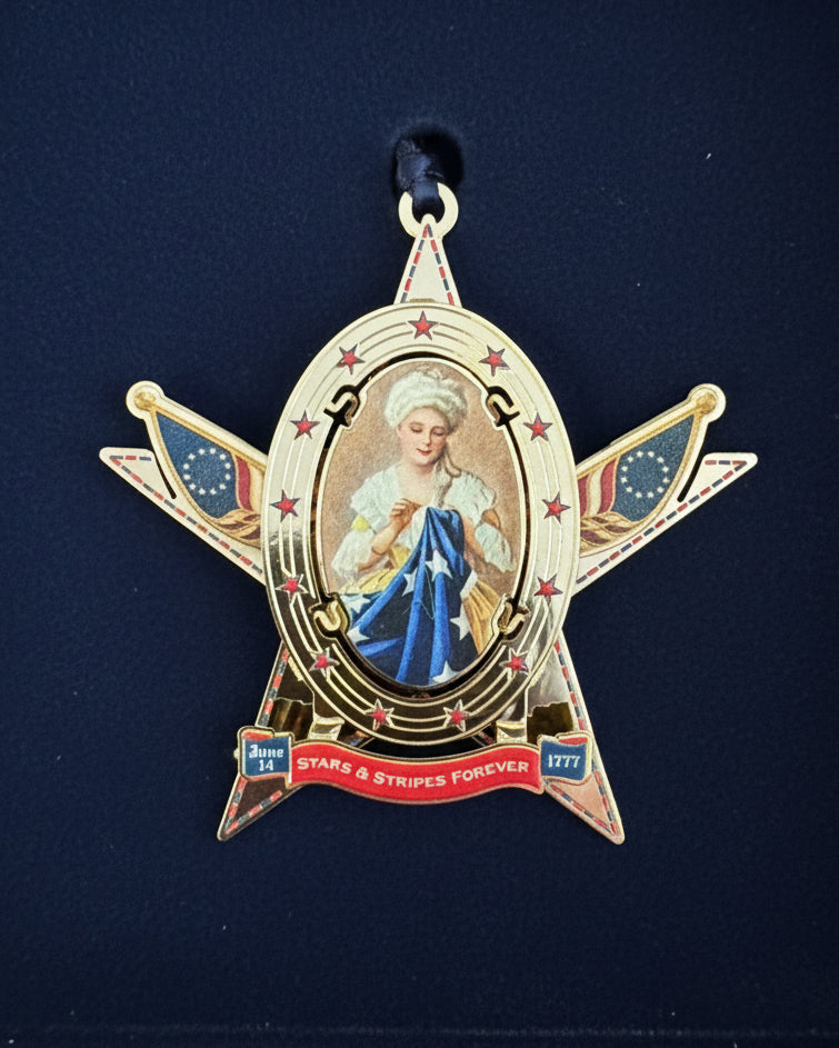 Betsy Ross Metal Ornament