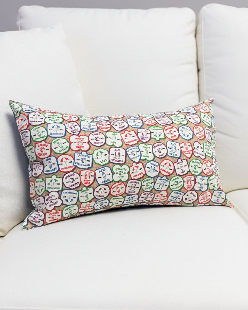 Beach Badge Pillow