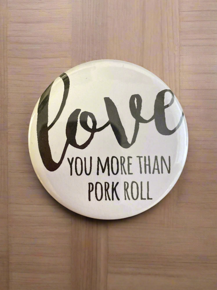 Round NJ-Themed Fridge Magnet