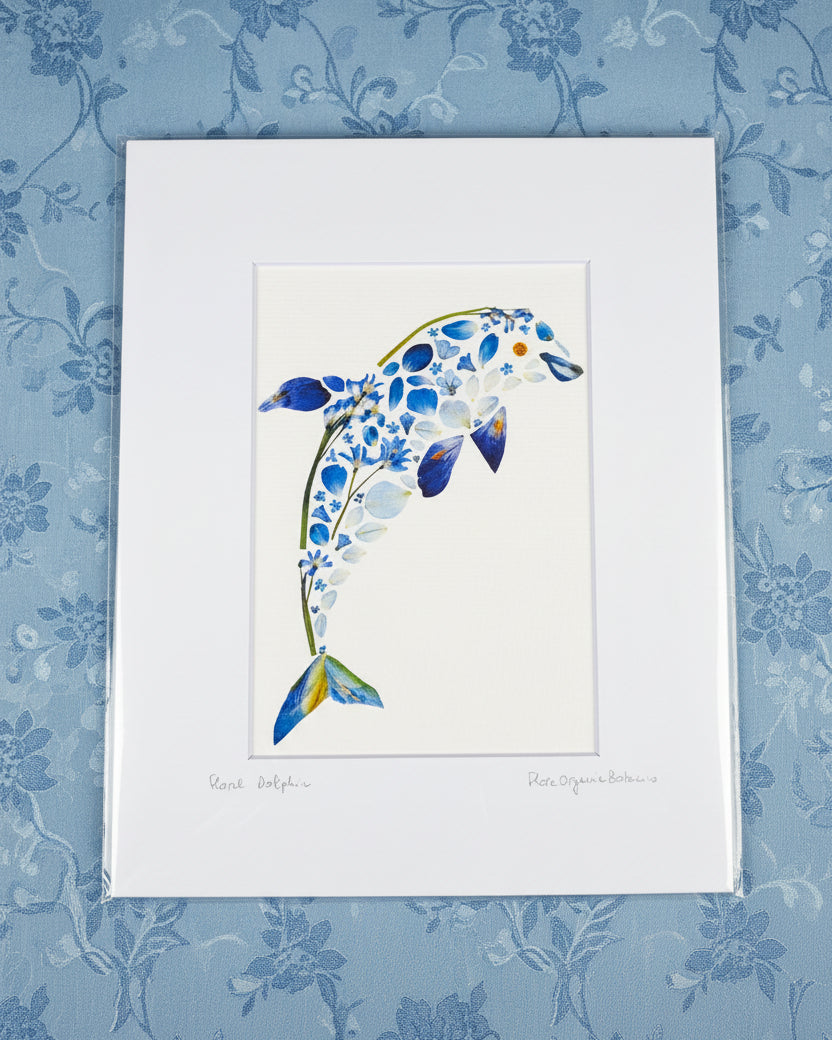 Matted Signed 8" x 10" Pressed Flower Prints