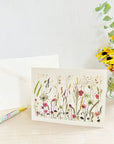 Pressed Flower Collage Greeting Cards