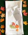 Fall Flour-Sack Napkins