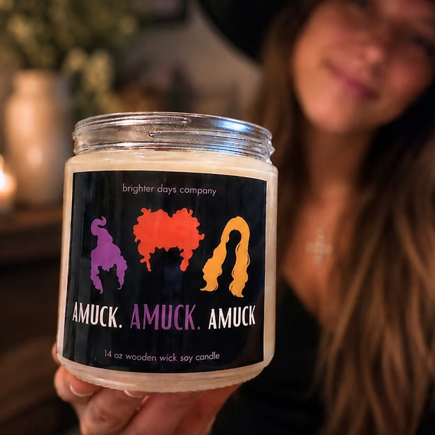 Halloween-Themed Soy Candles
