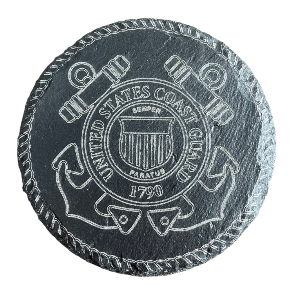 Armed Forces Slate Coaster - Coast Guard - Home &amp; Lifestyle