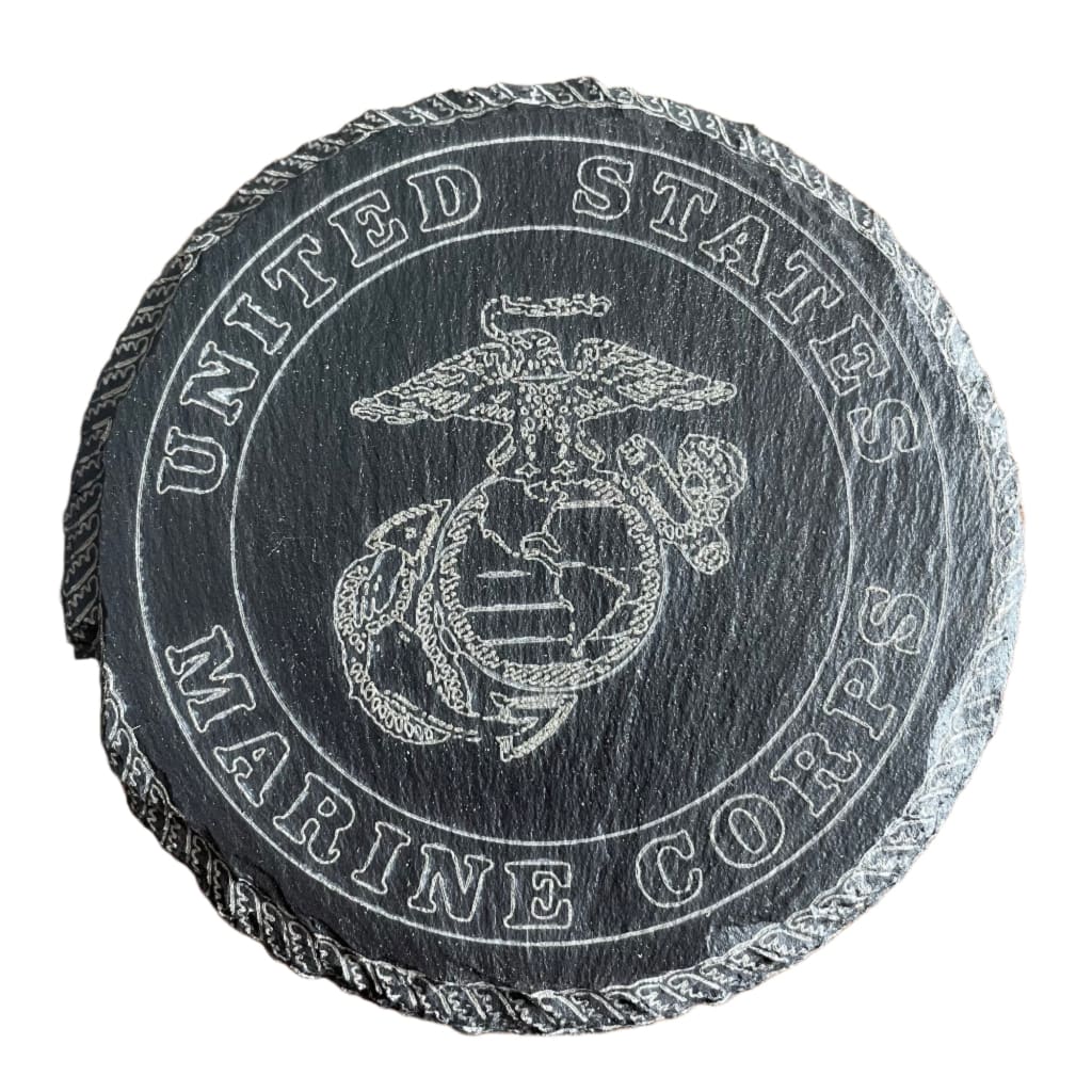 Armed Forces Slate Coaster - Marines - Home &amp; Lifestyle