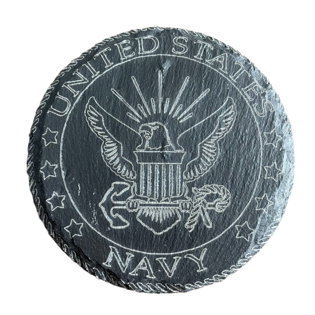 Armed Forces Slate Coaster - Navy - Home &amp; Lifestyle