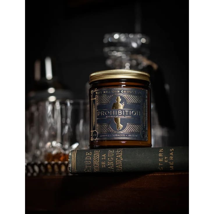 Artisanal Wood Wick Candles - Prohibition - Candles