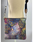 Artwork Cross Body Bags - Butterflies w/ Tan Back