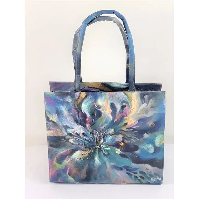 Artwork Tote Large - Tuk Tuk Totes - Blue ’New Beginnings’