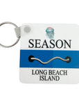 Beach Tag Key Ring - LBI/ Long Beach Island - Home & Lifestyle