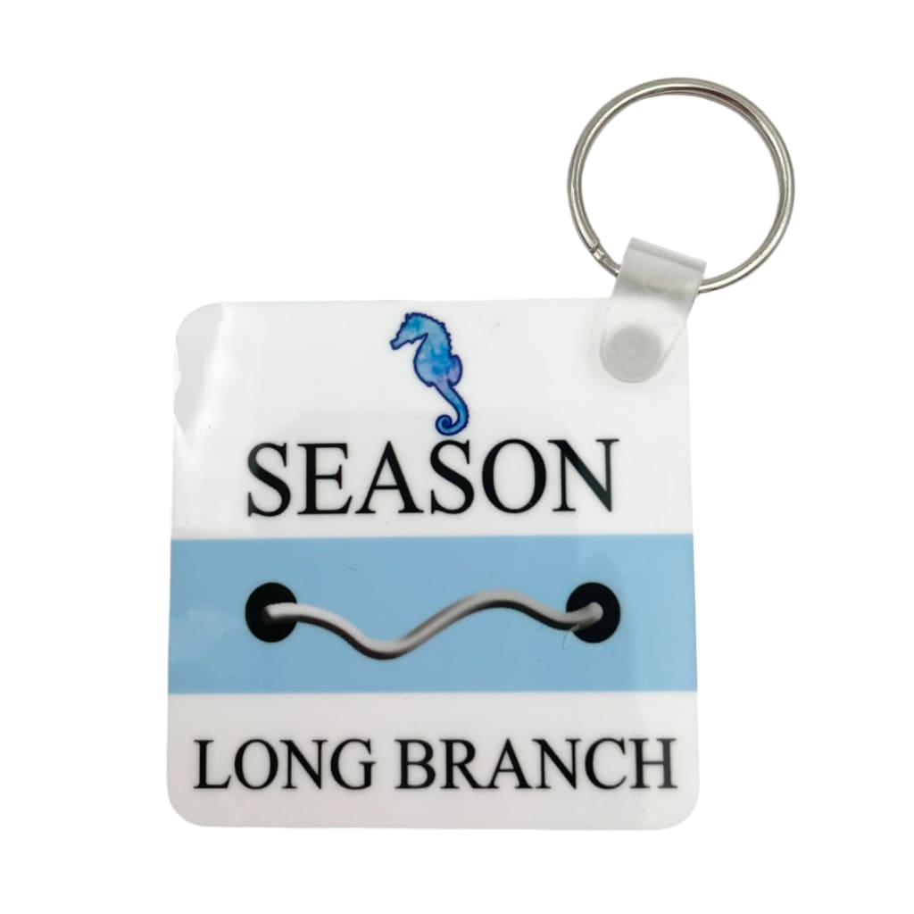 Beach Tag Key Ring - Long Branch - Home &amp; Lifestyle