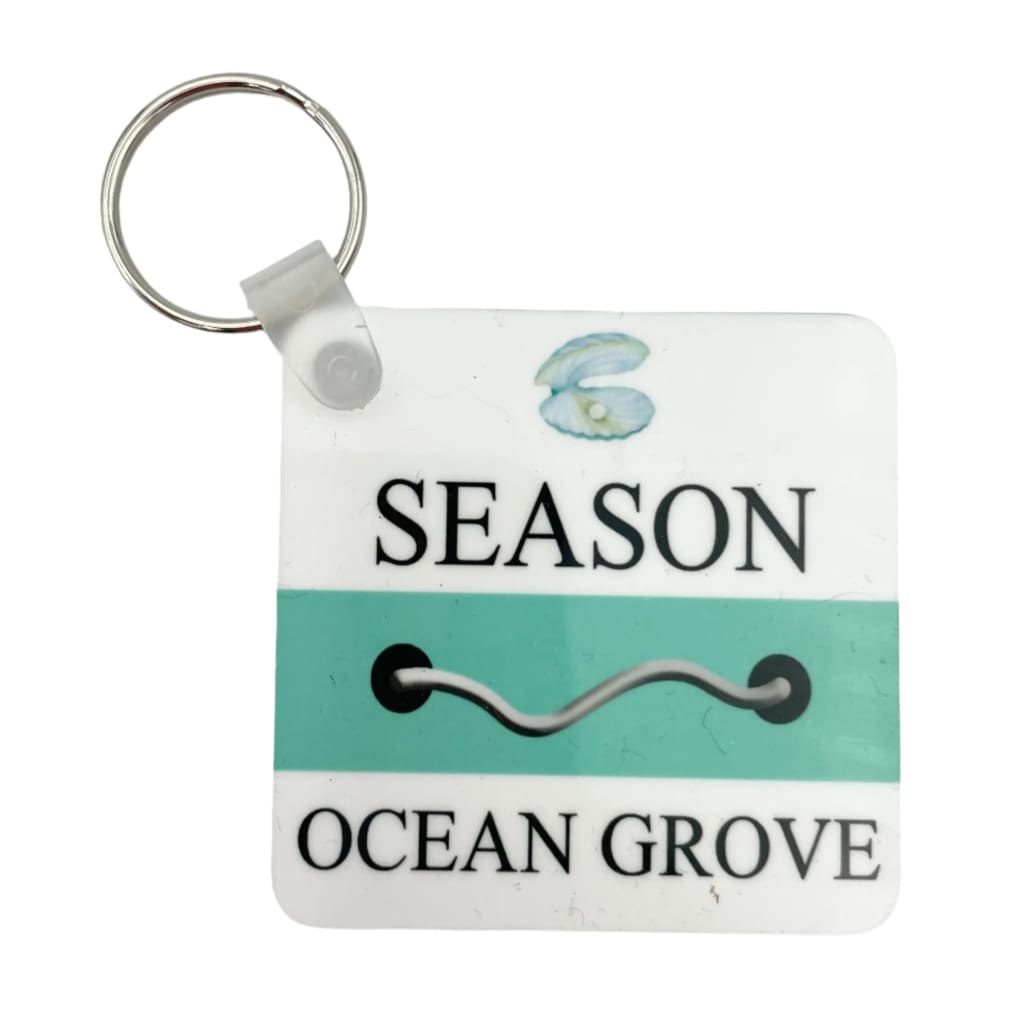 Beach Tag Key Ring - Ocean Grove - Home &amp; Lifestyle