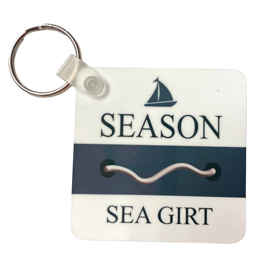 Beach Tag Key Ring - Sea Girt - Home &amp; Lifestyle