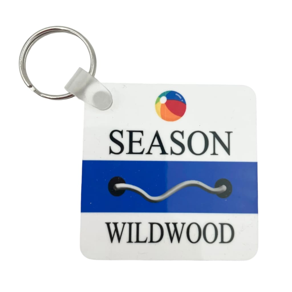 Beach Tag Key Ring - Wildwood - Home &amp; Lifestyle