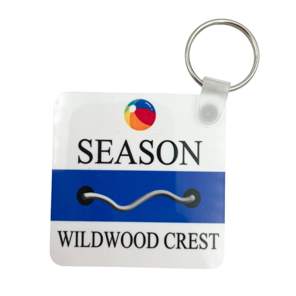 Beach Tag Key Ring - Wildwood Crest - Home &amp; Lifestyle