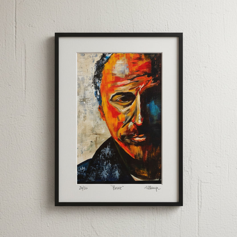 Bruce Springsteen Print (5’’ x 7’’ Matted) - Prints & Artwork
