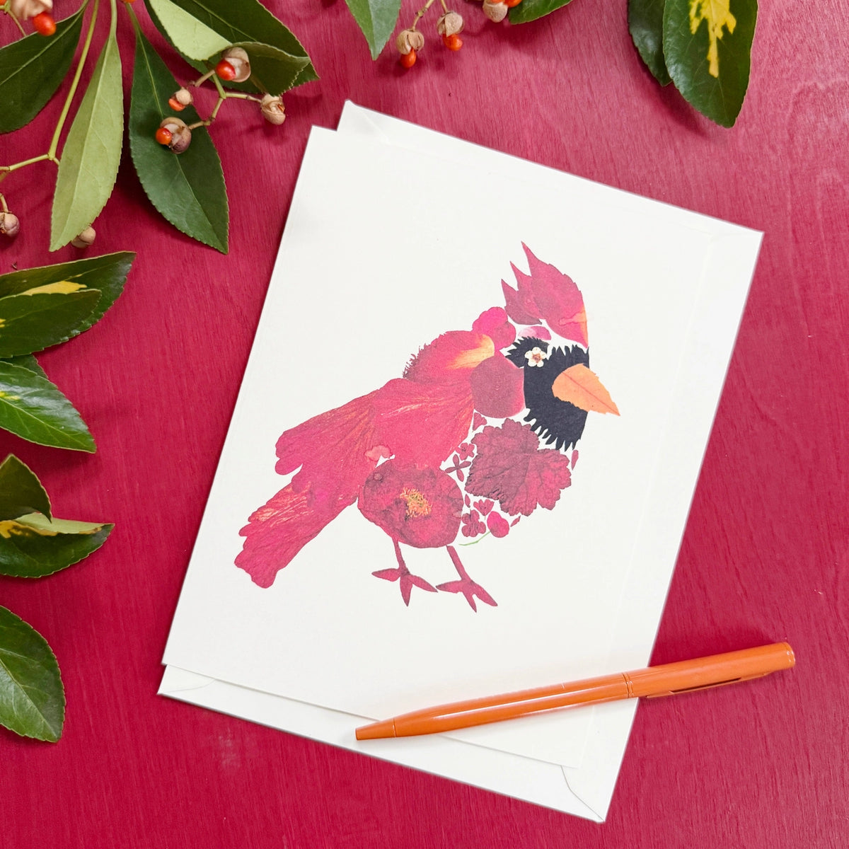 Pressed Flower Collage Greeting Cards