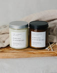 CB Candles - 8 oz Soy Candles Clear Jar - Cocoa Cashmere - Candles