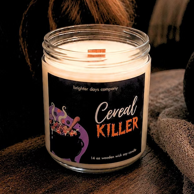 Halloween-Themed Soy Candles