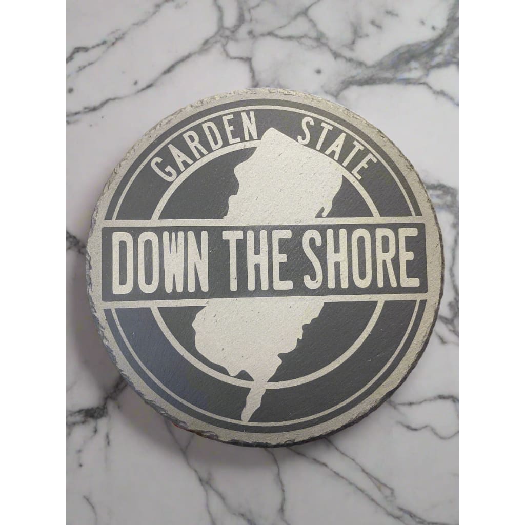 Circular Slate Cheese Platter - 10’’ / Down the Shore - Home & Lifestyle