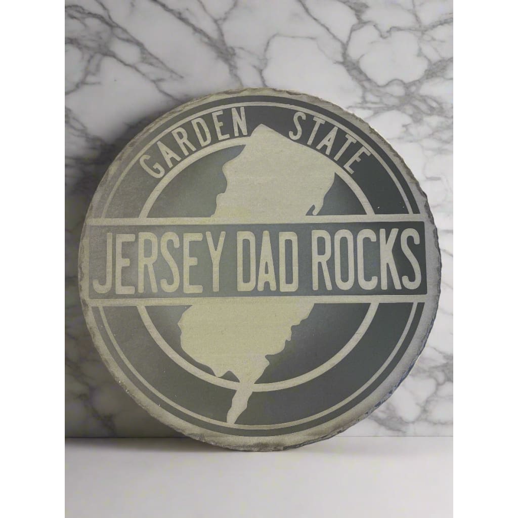 Circular Slate Cheese Platter - 10’’ / Jersey Dad Rocks - Home & Lifestyle