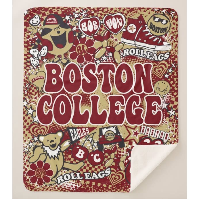 Collegiate Sherpa Blanket - Boston College (Girls) - Home &amp; Lifestyle
