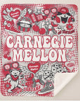 Collegiate Sherpa Blanket - Carnegie Mellon (Girls) - Home & Lifestyle