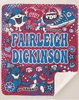 Collegiate Sherpa Blanket - Fairleigh Dickenson (Girls) - Home & Lifestyle