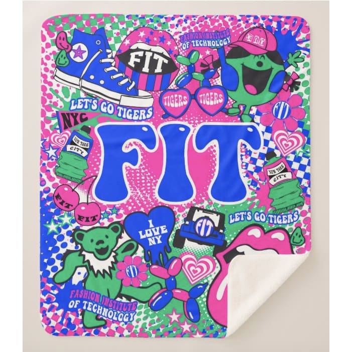 Collegiate Sherpa Blanket - FIT (Girls) - Home &amp; Lifestyle