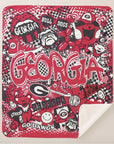 Collegiate Sherpa Blanket - Georgia (Girls) - Home & Lifestyle