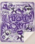Collegiate Sherpa Blanket - High Point (Girls) - Home & Lifestyle