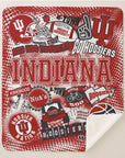 Collegiate Sherpa Blanket - Indiana (Guys) - Home & Lifestyle