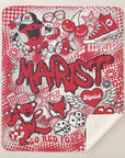 Collegiate Sherpa Blanket - Marist (Girls) - Home & Lifestyle