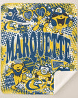 Collegiate Sherpa Blanket - Marquette (Girls) - Home & Lifestyle